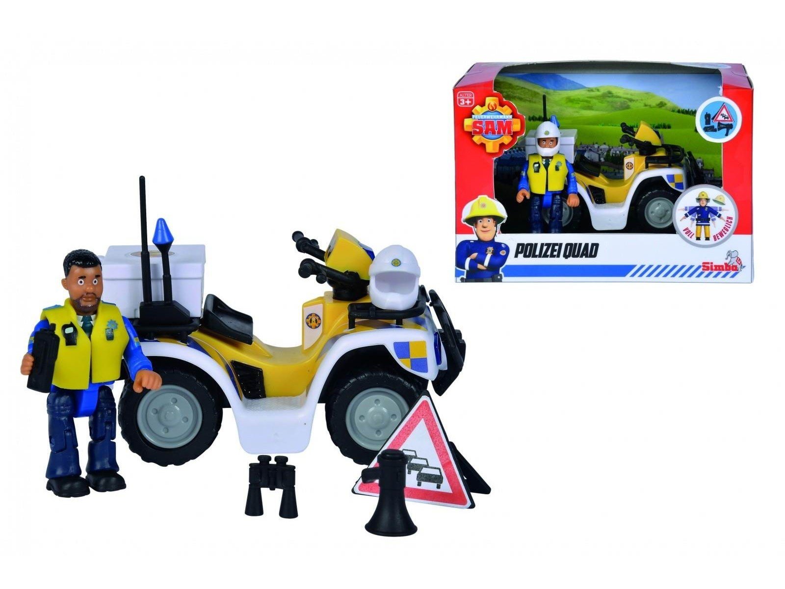 Brandmand Sam Sam Police Quad incl. Figurine Brandmand Sam Sam Police Quad incl. Figurine